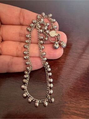 sterling silver anklet vintage 10grams